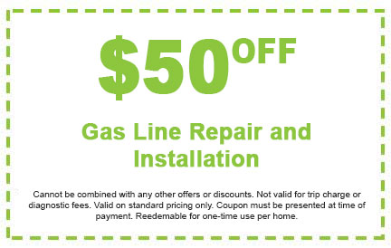 Discounts on Gas Line Repair and Installation